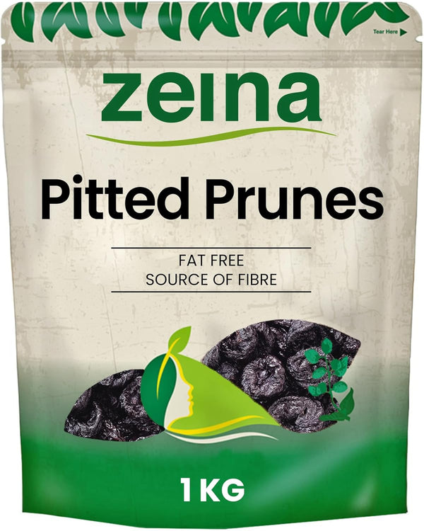 Zeina Pitted Prunes 1Kg Healthy, Fibre-Rich Snack