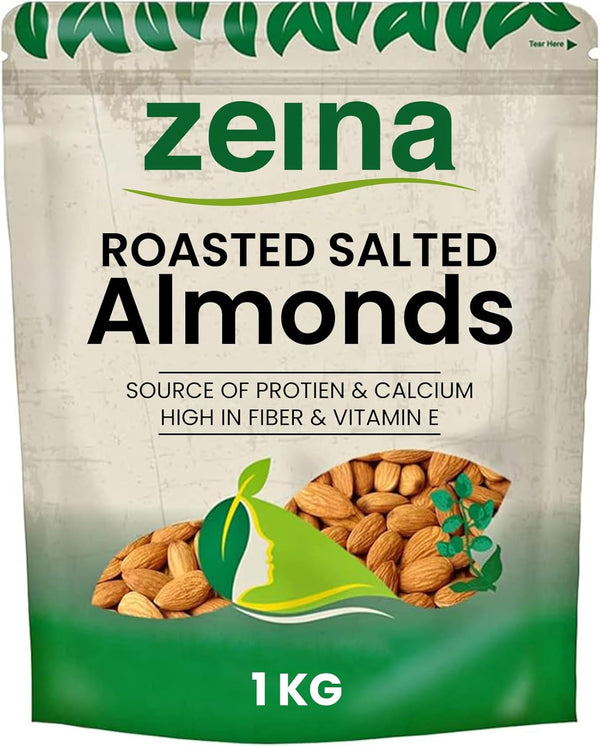 Zeina Air Roasted Salted Almonds (1Kg)