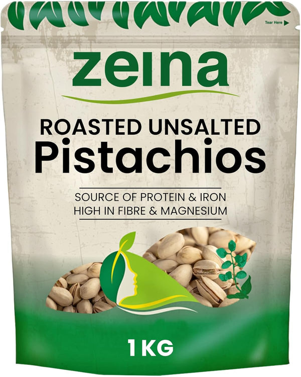 Zeina Roasted Unsalted ‎Pistachios Nuts (1Kg)