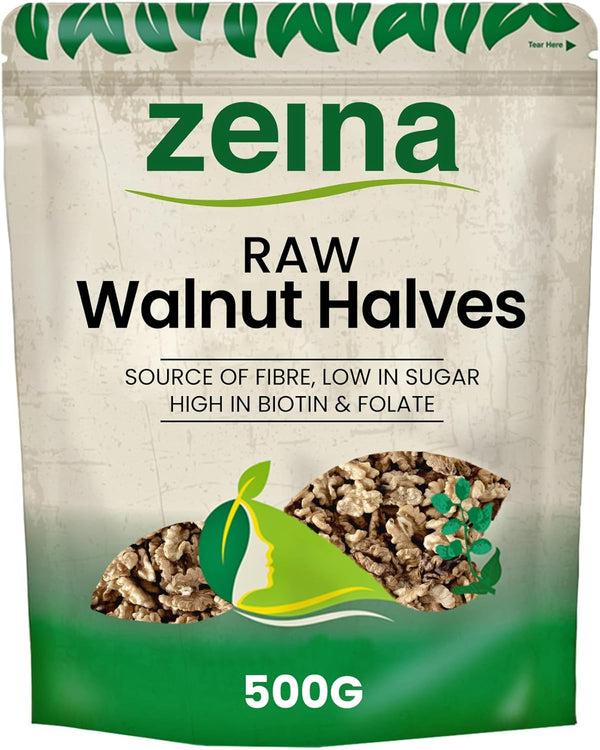 Zeina Naturally Gluten-Free Raw Walnut Halves 500g